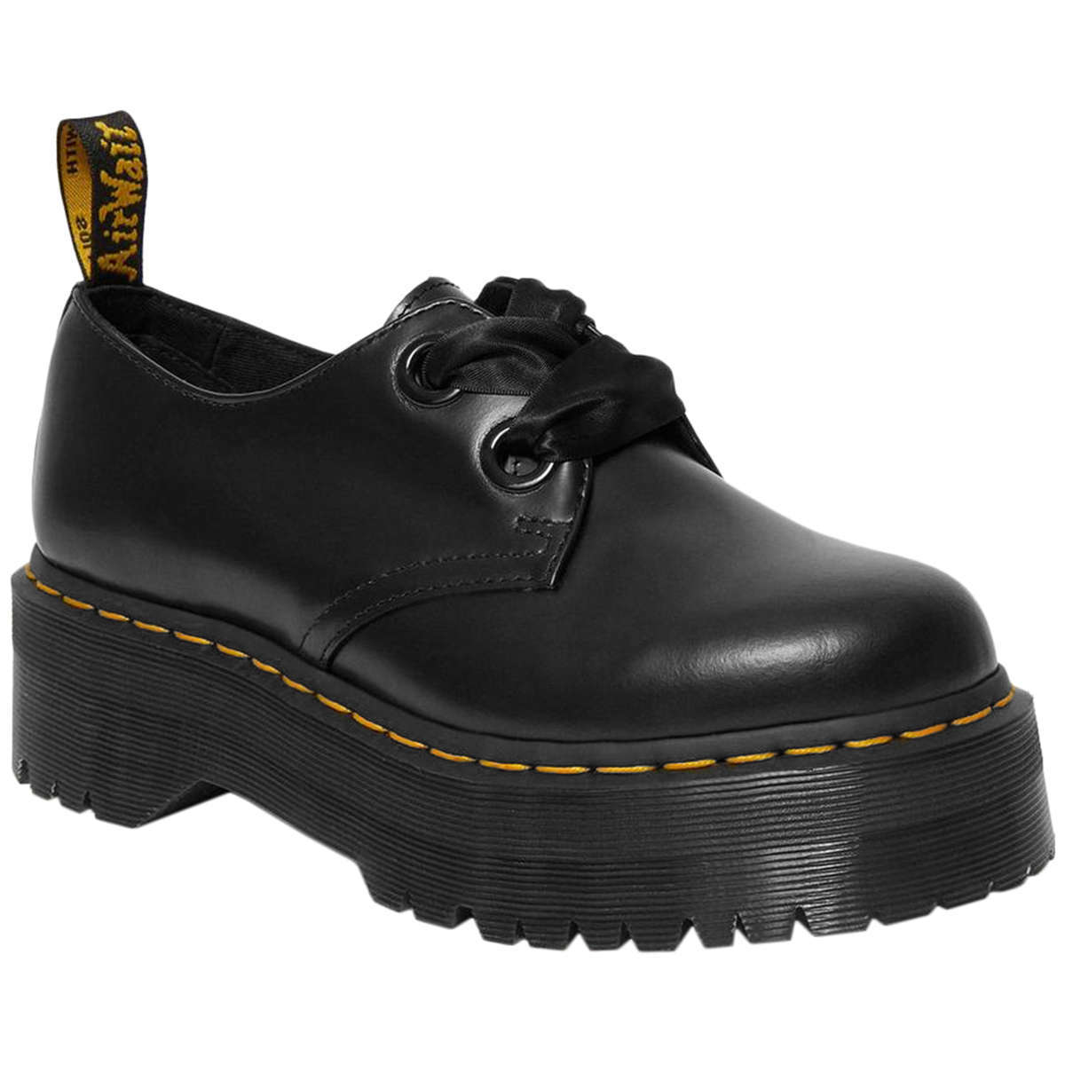 Dr. Martens Holly Buttero Leather Womens Shoes#color_black