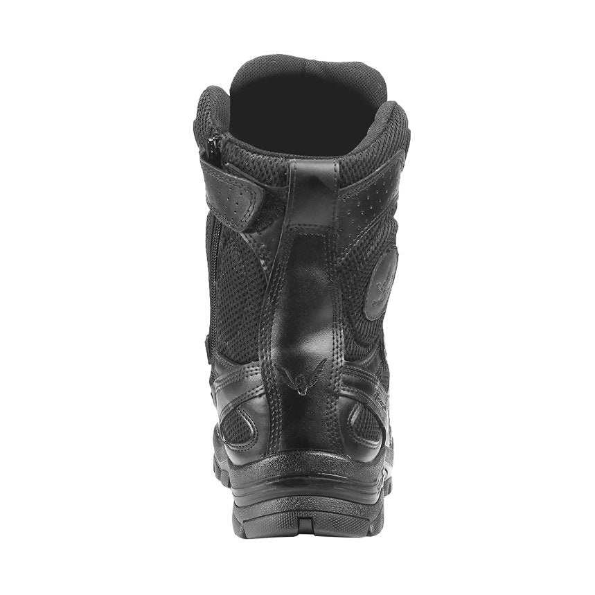 Thorogood Deuce 8 Inch Waterproof Side Zip Leather Men's Tactical Boots#color_black