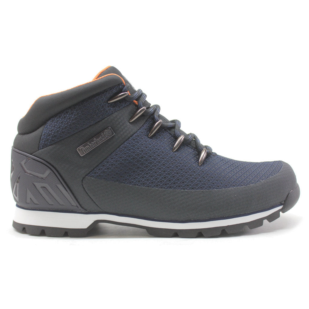 Timberland Euro Sprint Waterproof Mid Hiker Textile Mens Boots#color_navy knit