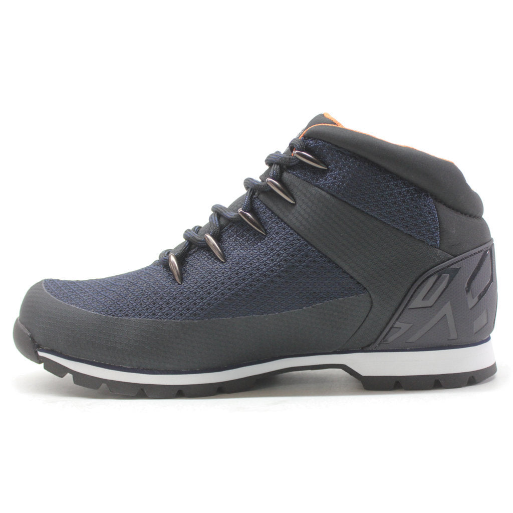 Timberland Euro Sprint Waterproof Mid Hiker Textile Mens Boots#color_navy knit