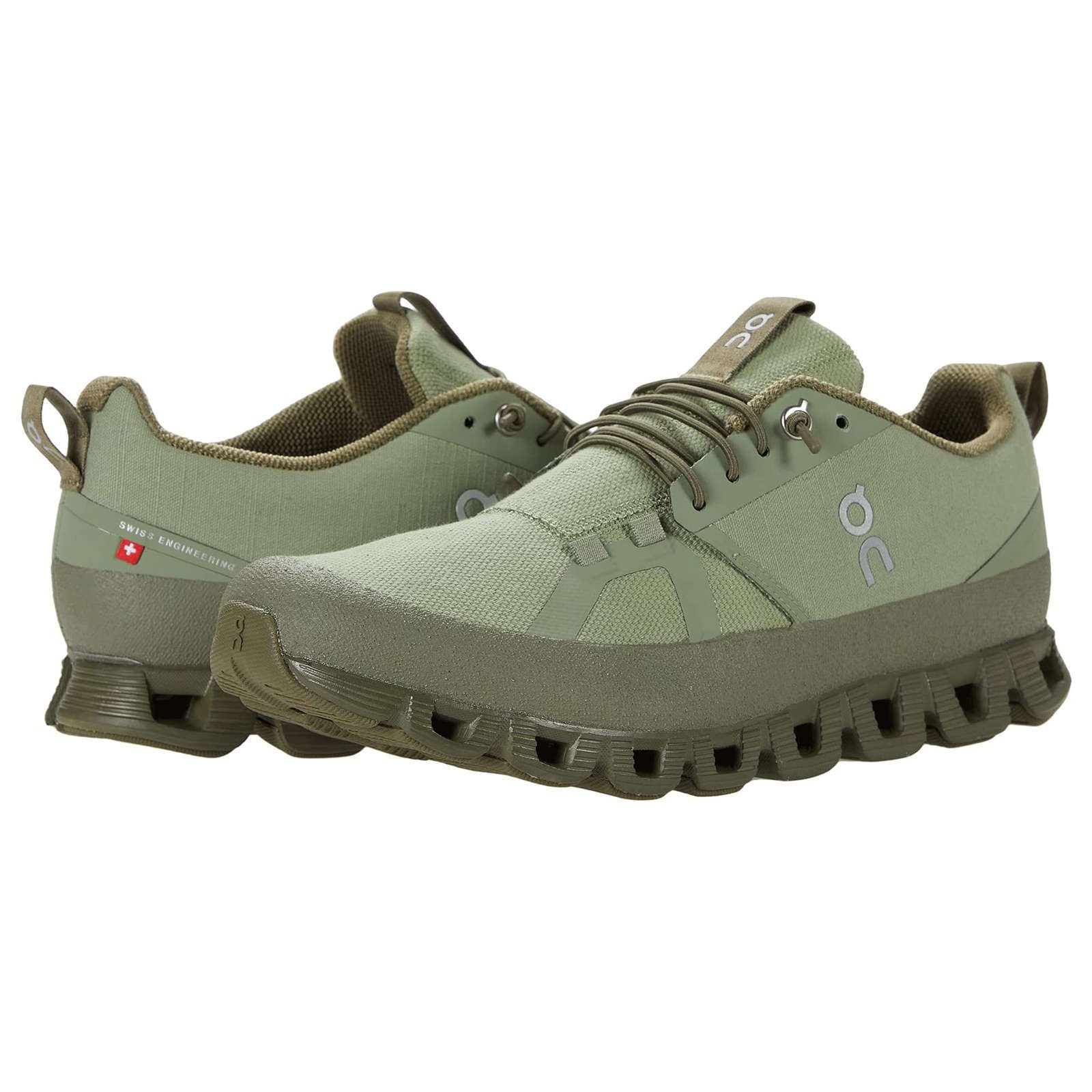 On Running Cloud Dip Canvas Men's Low-Top Trainers#color_reseda olive