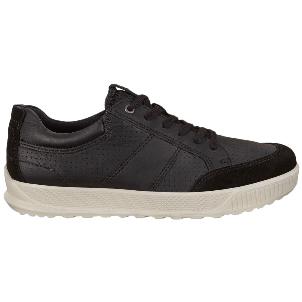 Ecco Byway 501564 Leather Mens Trainers#color_black