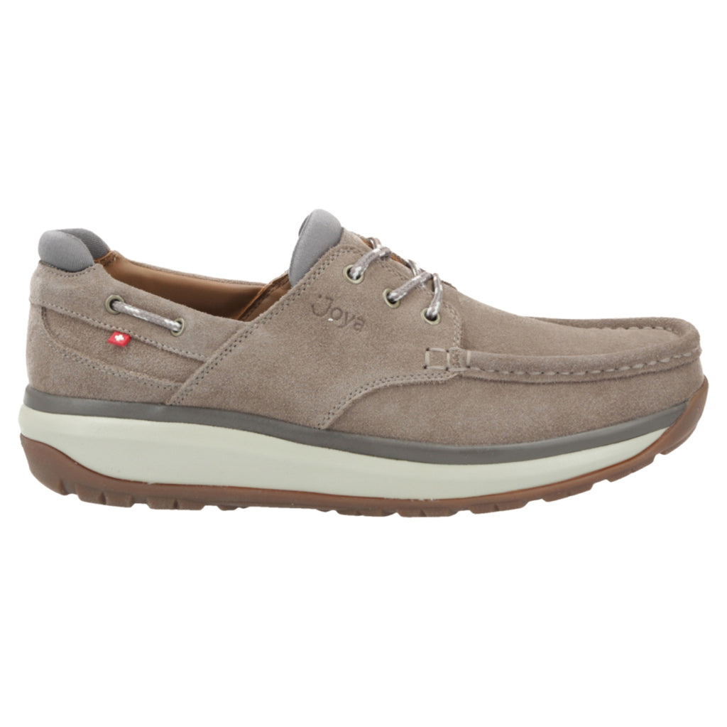 Joya Havanna Velour Leather & Textile Men's Shoes#color_light brown