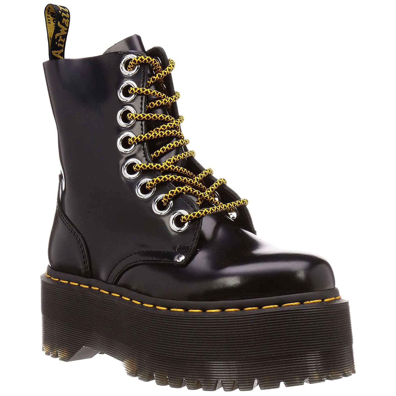 Dr. Martens Jadon Max Buttero Leather Womens Boots#color_black