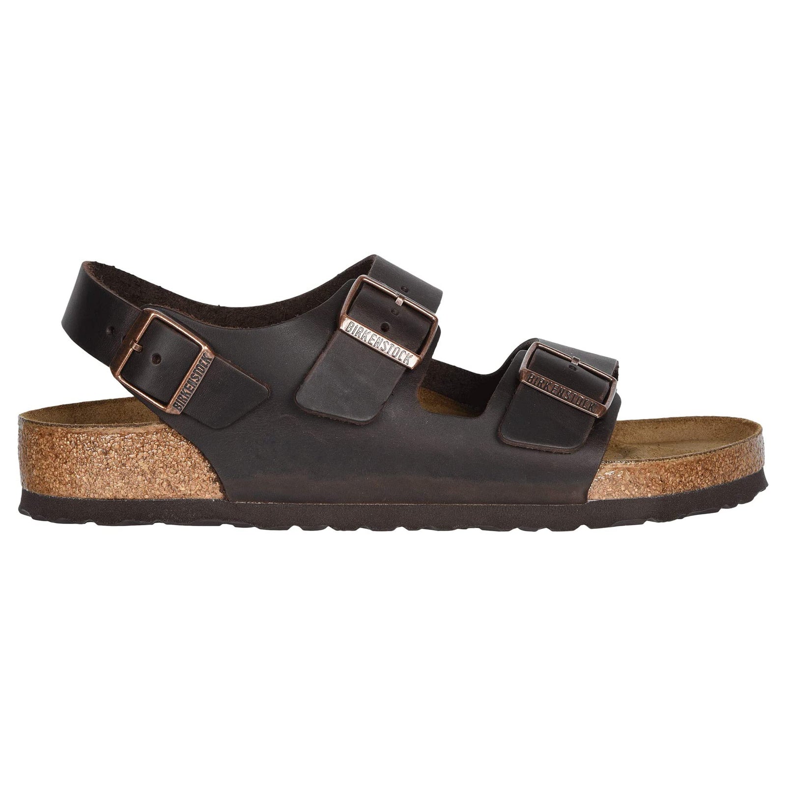 Birkenstock Milano BS Oiled Nubuck Unisex Slip-on Sandals#color_habana