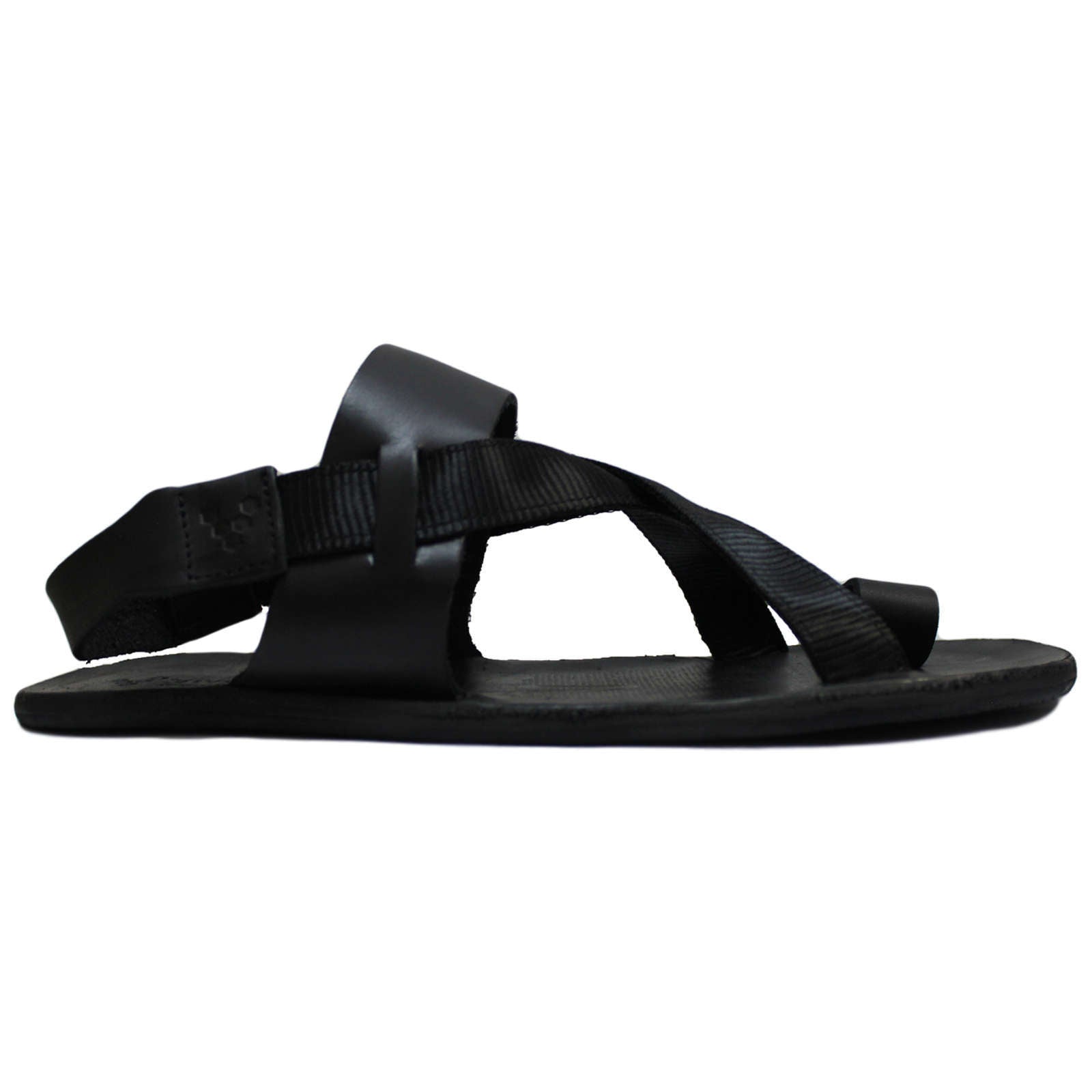 Vivobarefoot Kuru Leather Womens Sandals#color_obsidian black