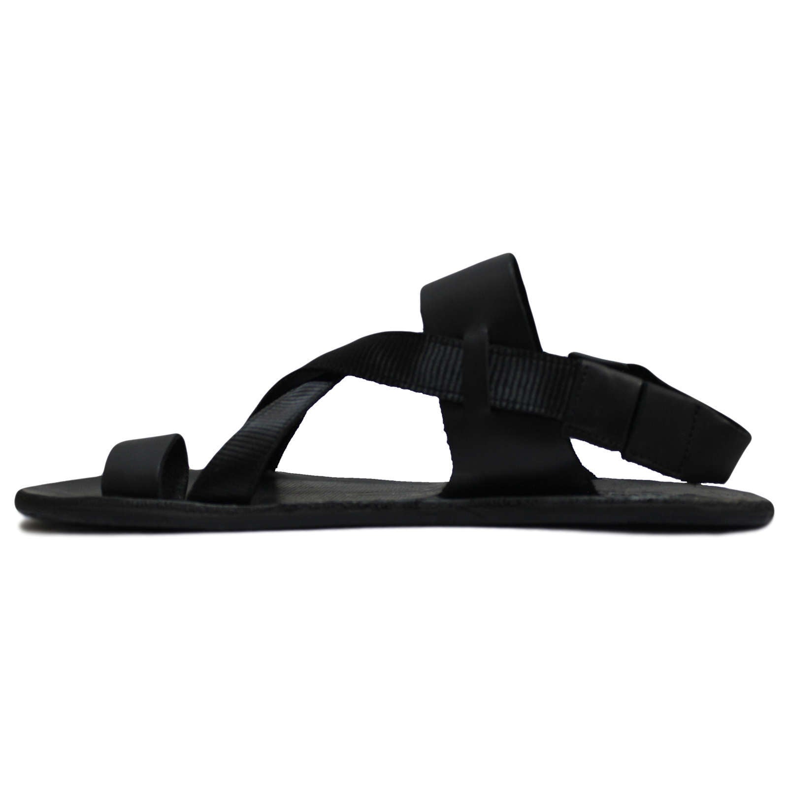 Vivobarefoot Kuru Leather Womens Sandals#color_obsidian black