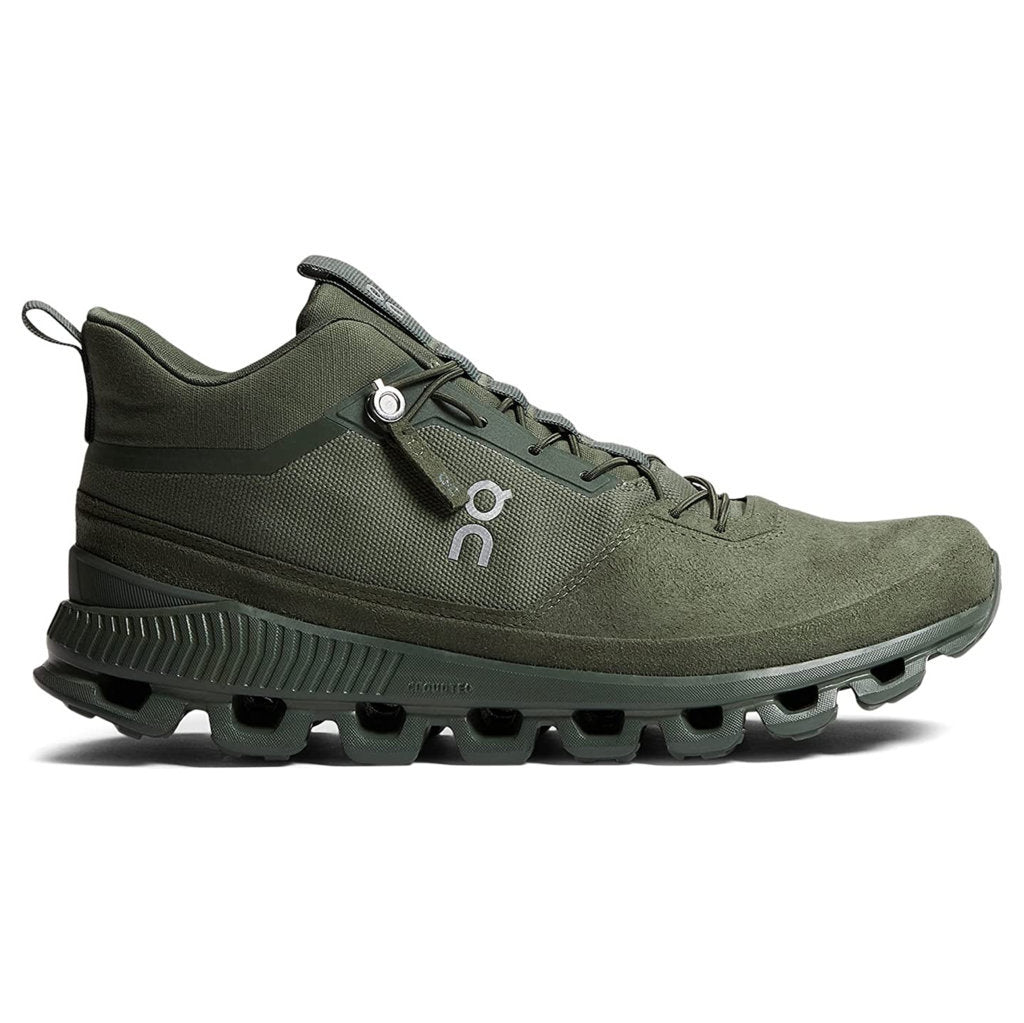 On Cloud Hi Textile Men's Running Shoes#color_forest