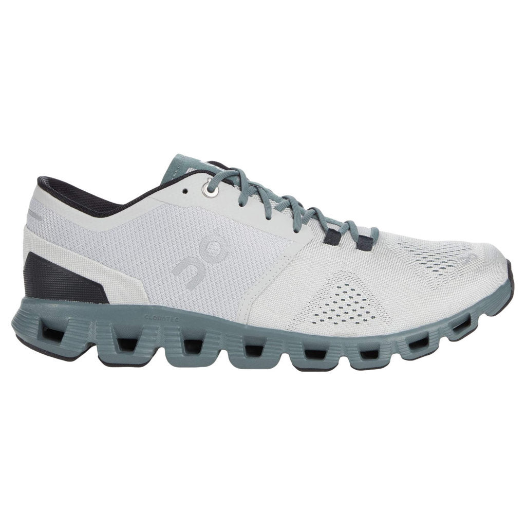 On Cloud X Textile Men's Running Shoes#color_glacier olive
