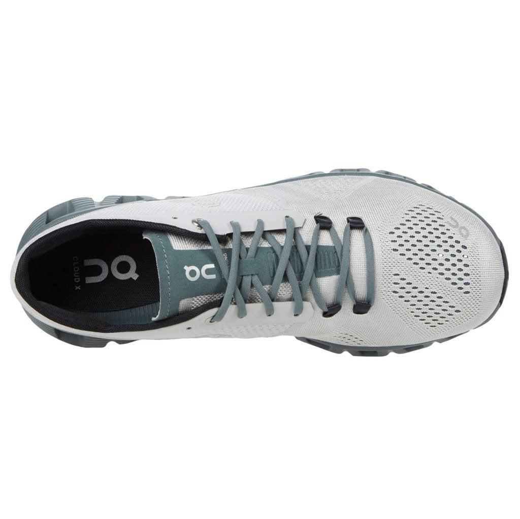 On Cloud X Textile Men's Running Shoes#color_glacier olive