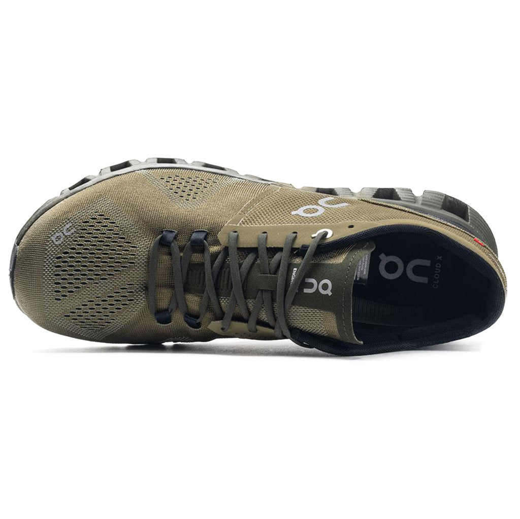 On Cloud X Textile Men's Running Shoes#color_olive fir