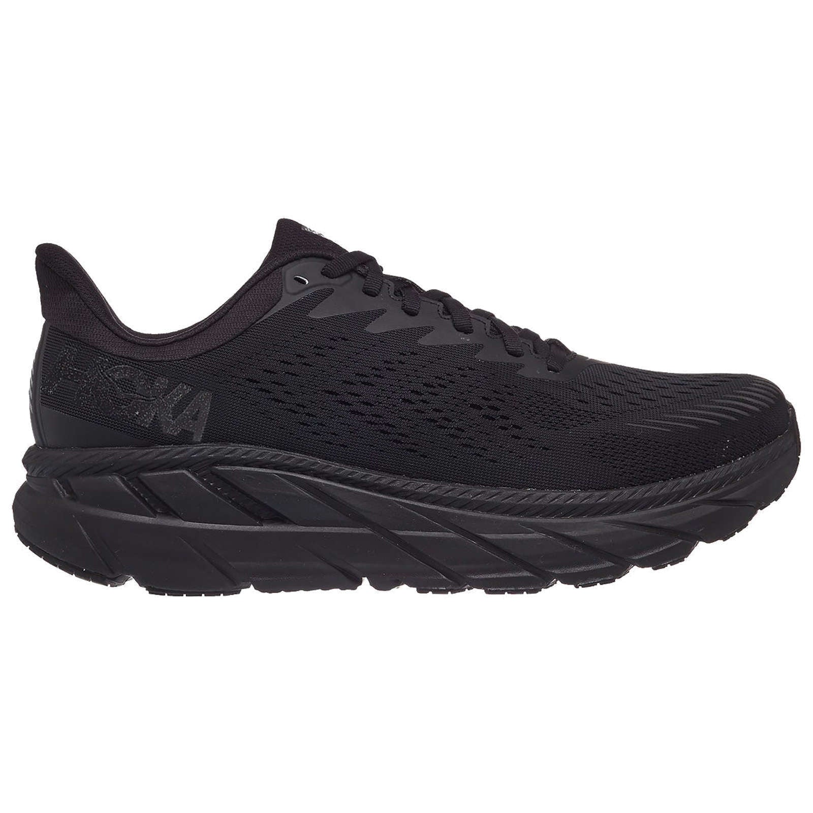 Hoka One One Clifton 7 Mesh Men's Low-Top Road Running Trainers#color_black black