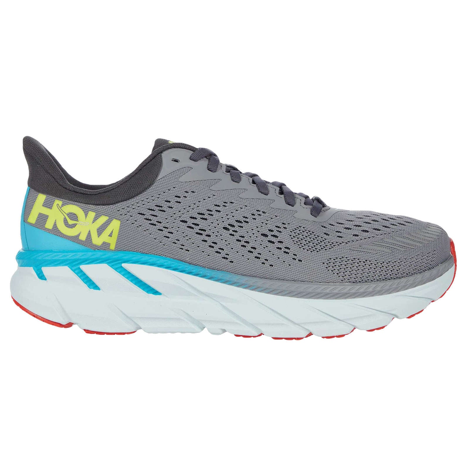 Hoka One One Clifton 7 Mesh Men's Low-Top Road Running Trainers#color_wild dove dark shadow