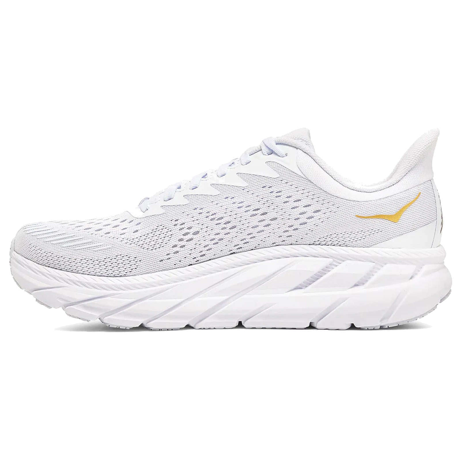 Hoka One One Clifton 7 Mesh Men's Low-Top Road Running Trainers#color_white golden egg