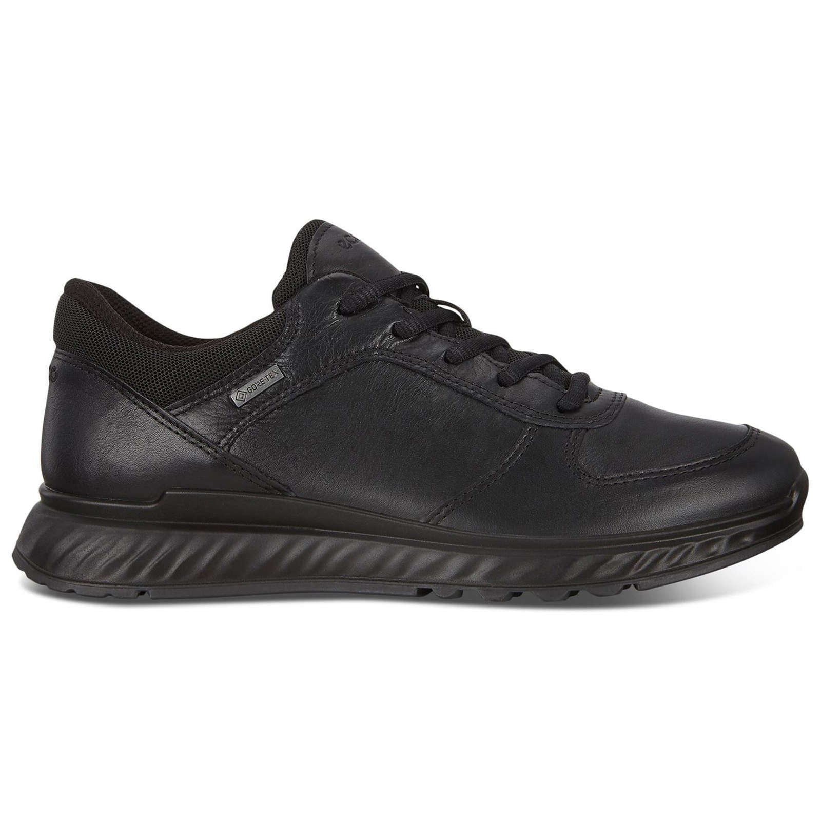 Ecco Exostride Leather Womens Shoes#color_black