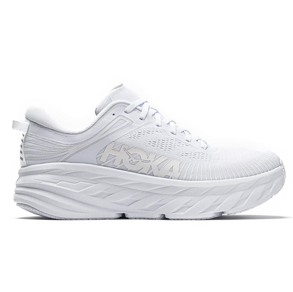 Hoka One One Bondi 7 Mesh Men's Low-Top Road Running Trainers#color_white