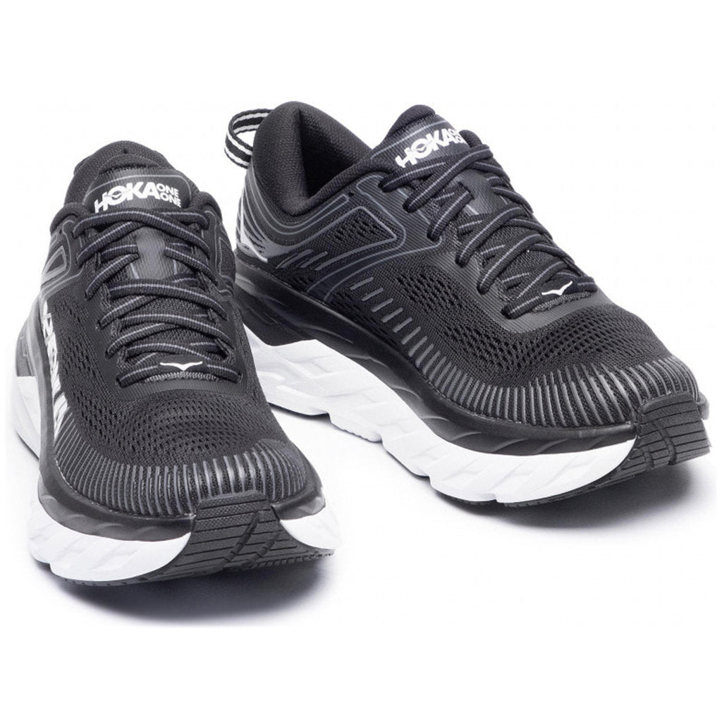 Hoka Bondi 7 Mesh Women's Running Shoes#color_black white