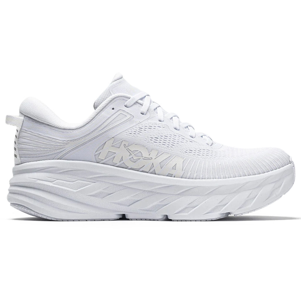 Hoka Bondi 7 Mesh Women's Running Shoes#color_white white