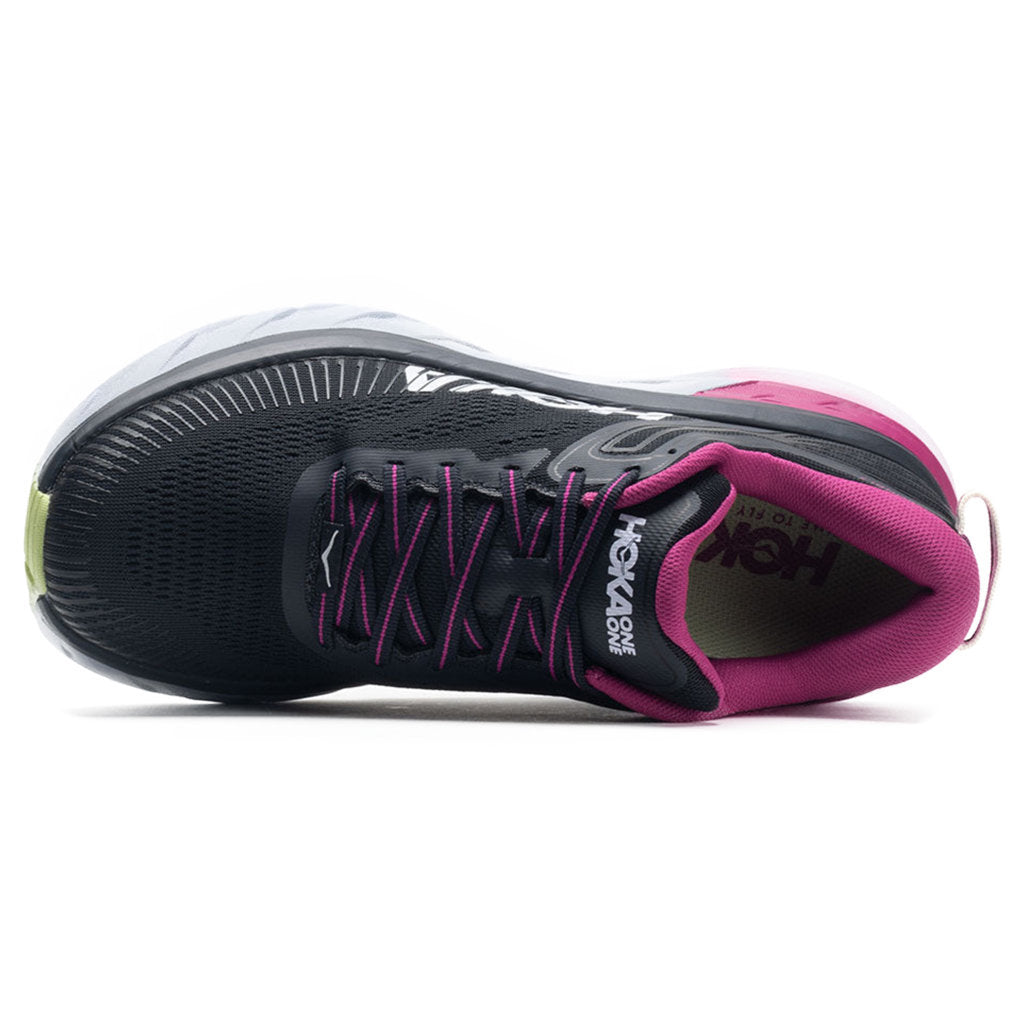 Hoka Bondi 7 Mesh Women's Running Shoes#color_blue graphite festival fuchsia