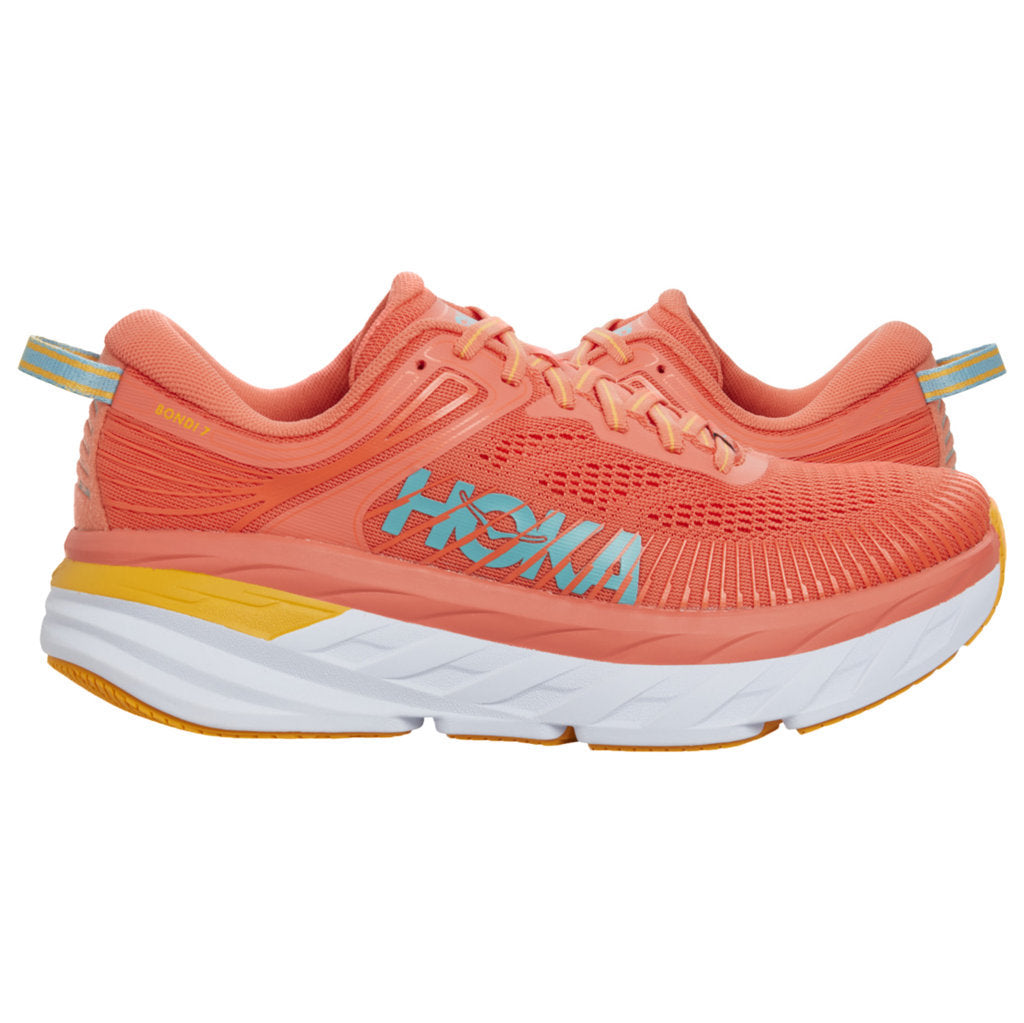 Hoka Bondi 7 Mesh Women's Running Shoes#color_camelia coastal
