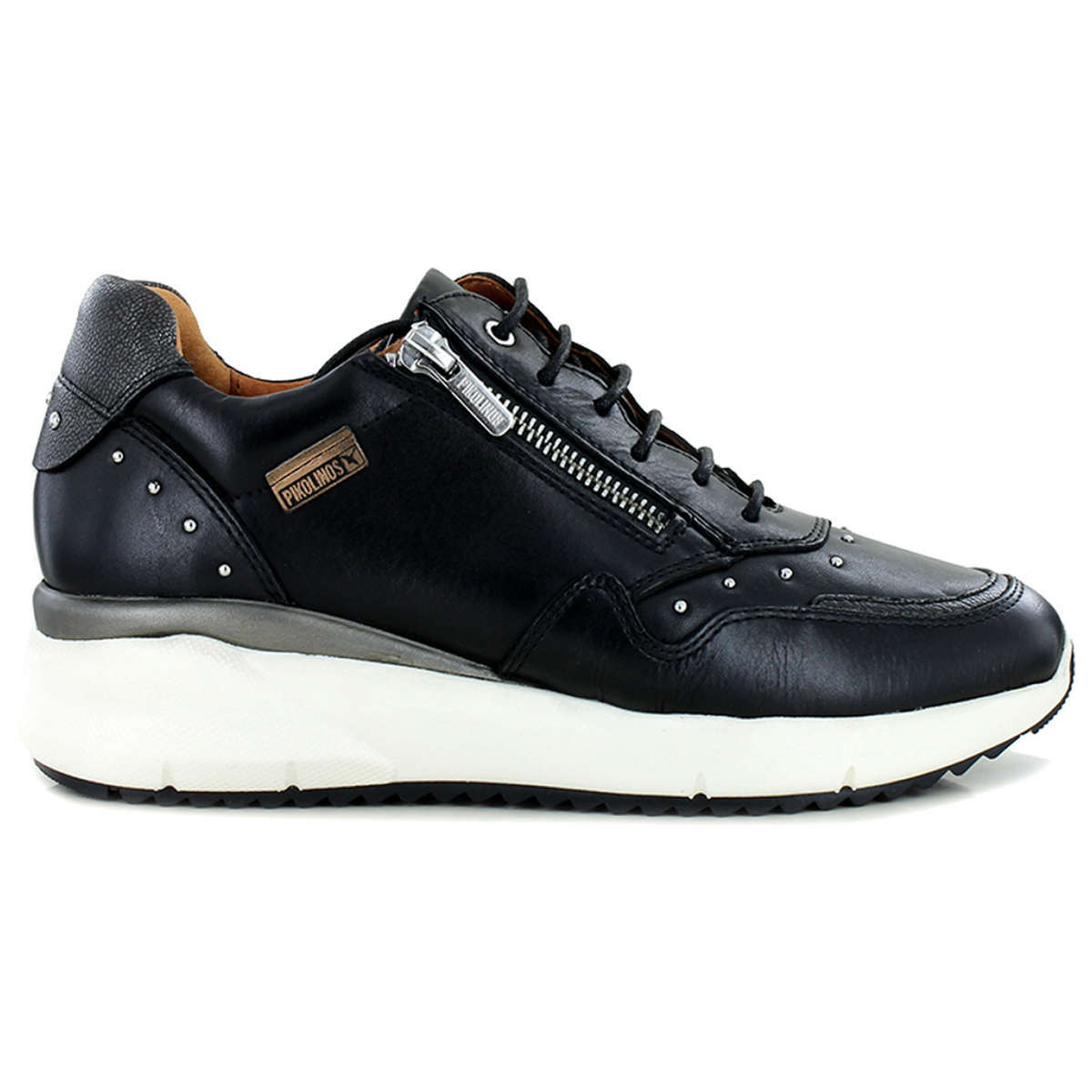 Pikolinos Sella W6Z-6500 Leather Womens Trainers#color_black