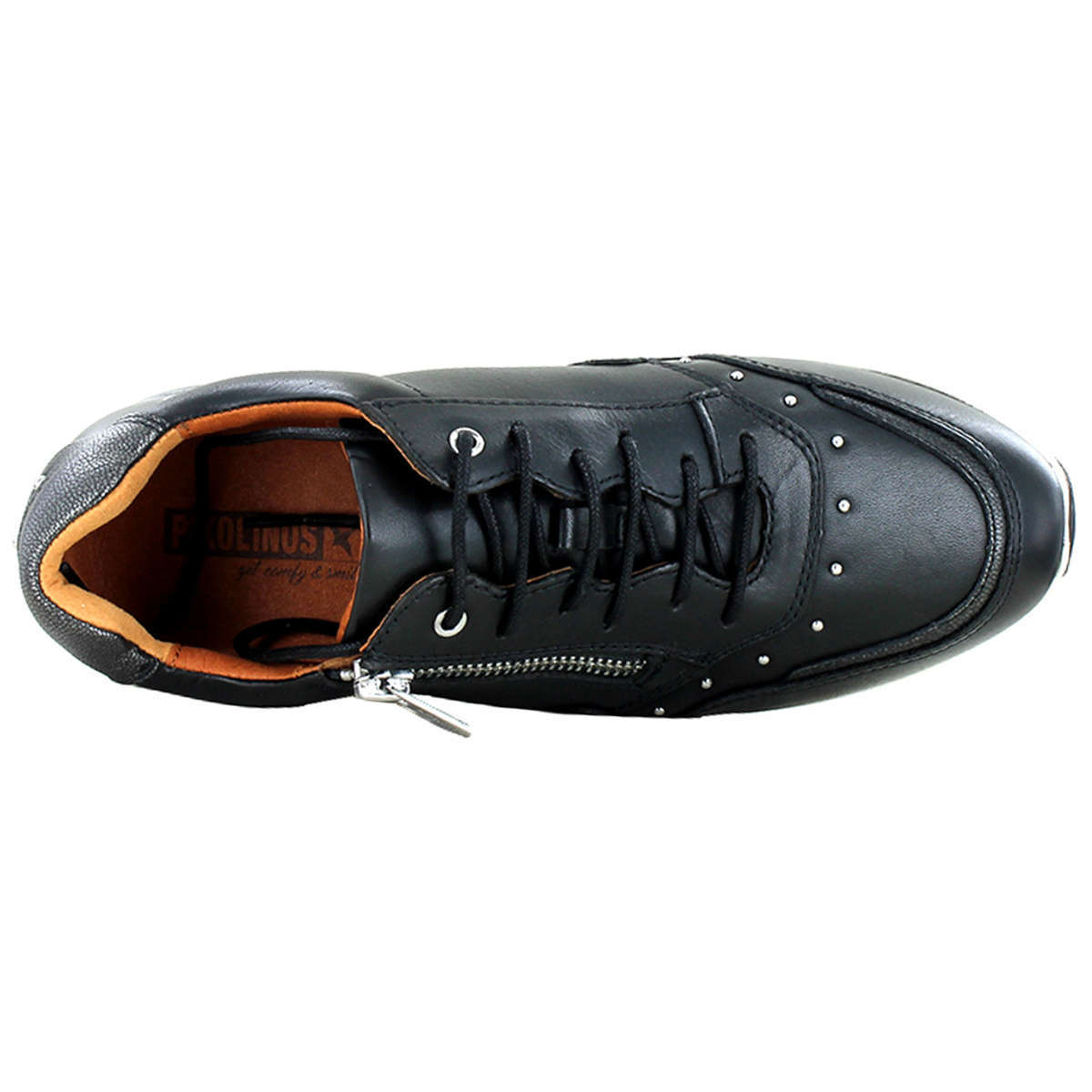 Pikolinos Sella W6Z-6500 Leather Womens Trainers#color_black
