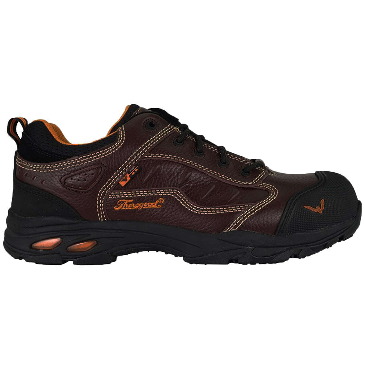 Thorogood ASR SD Sport Oxford Leather Unisex Safety Toe Shoes#color_brown