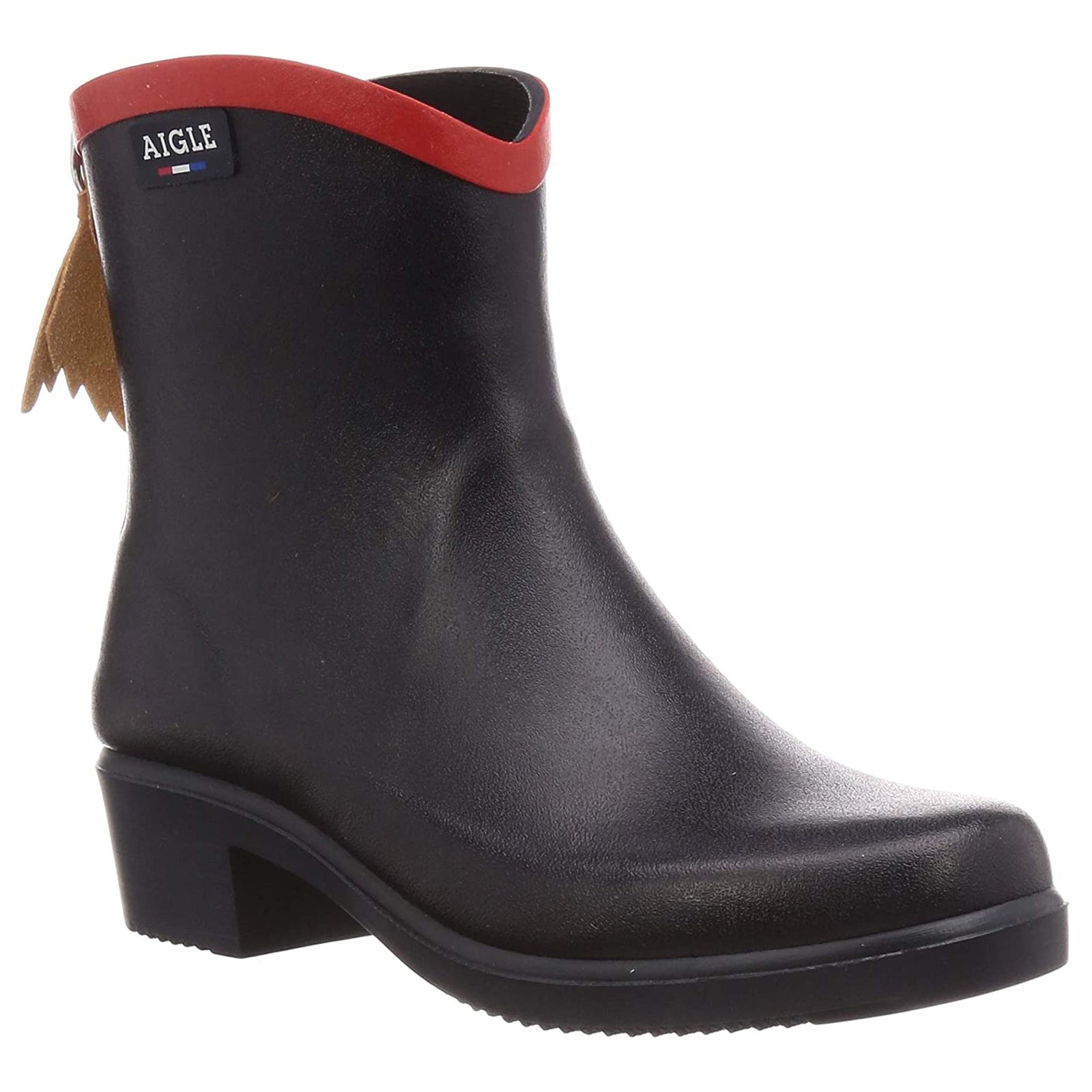 Aigle Miss Juliette Bottillon 2 Rubber Women's Wellington Boots#color_marine rouge