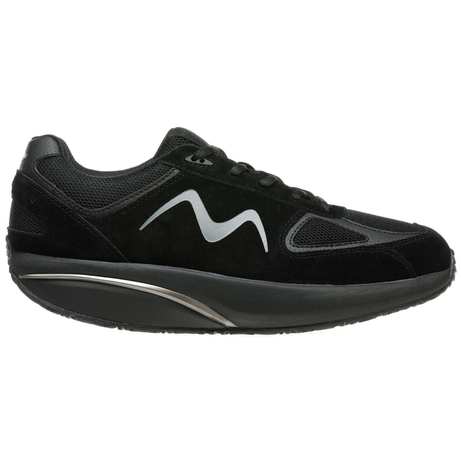 MBT 2012 Suede & Mesh Women's Low-Top Trainers#color_black