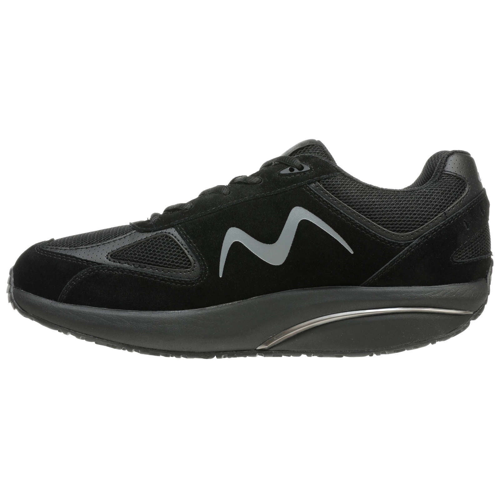 MBT 2012 Suede & Mesh Women's Low-Top Trainers#color_black