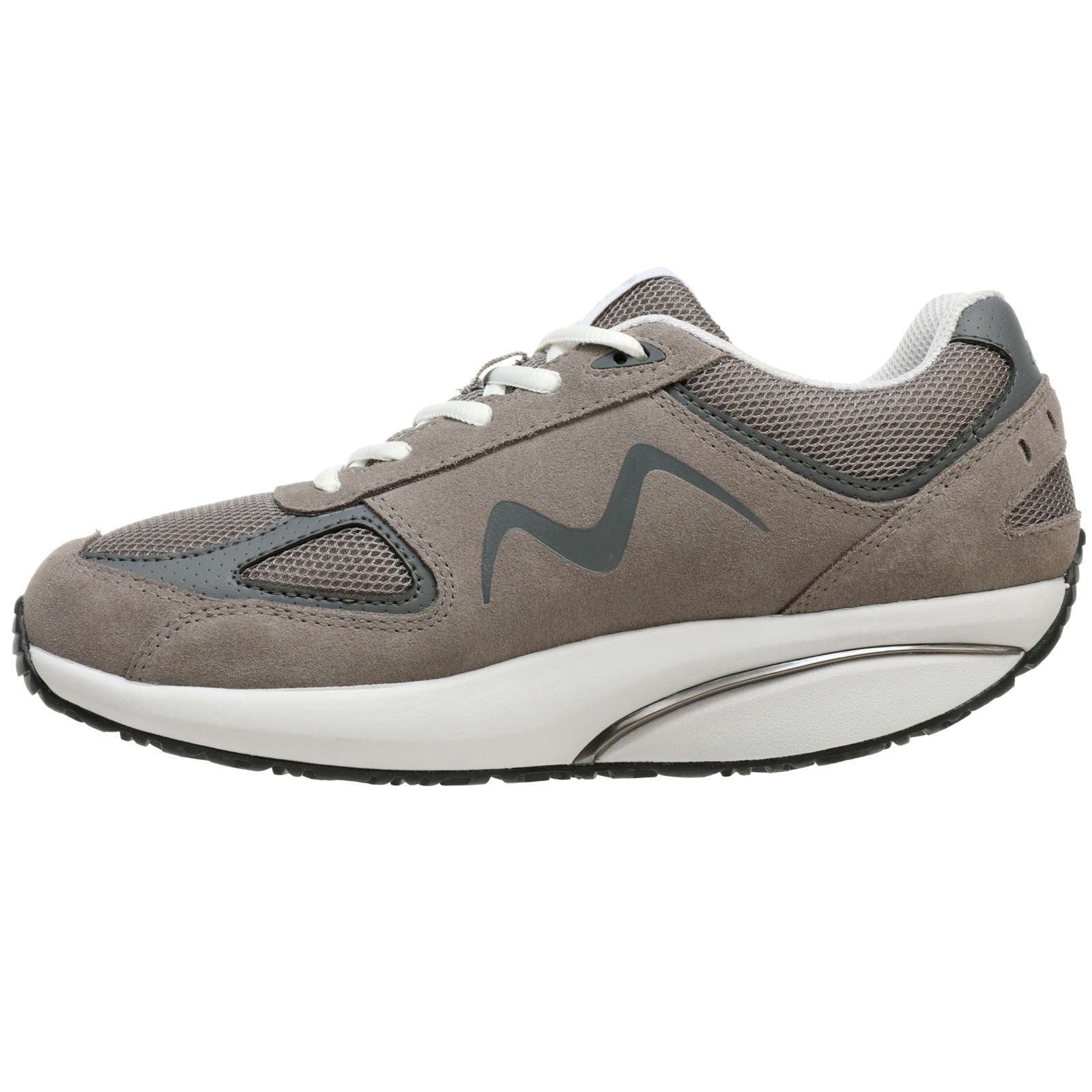 MBT 2012 Suede & Mesh Women's Low-Top Trainers#color_grey