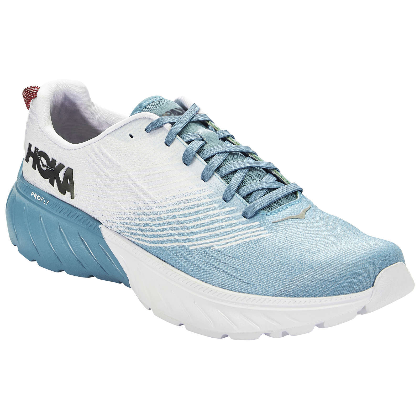 Hoka One One Mach 3 Mesh Men's Low-Top Road Running Trainers#color_blue moon white