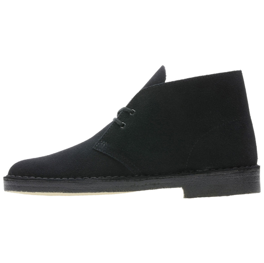 Clarks Originals Desert Boot Suede Leather Men's Boots#color_black