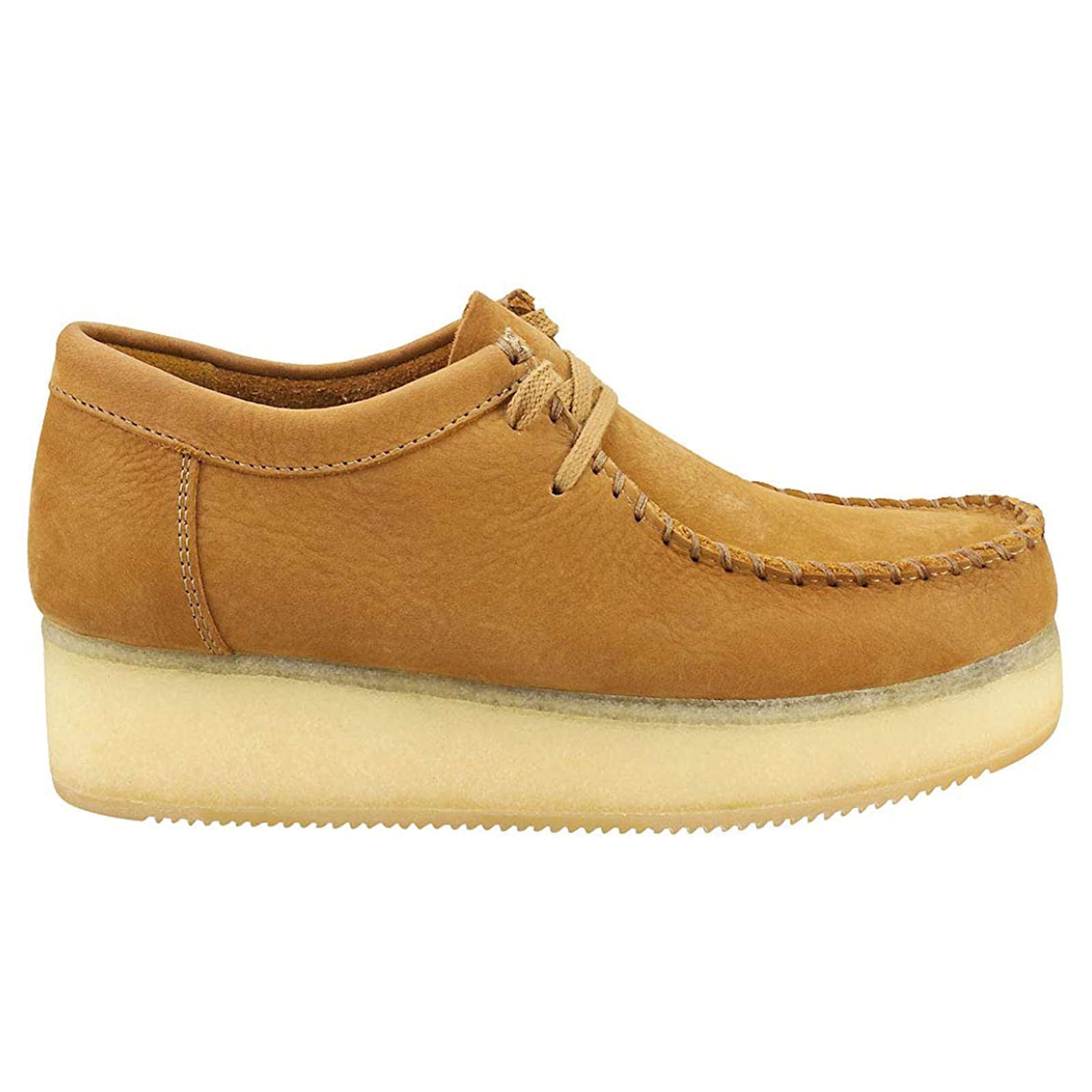 Clarks Originals Wallacraft Nubuck Leather Women's Shoes#color_oak
