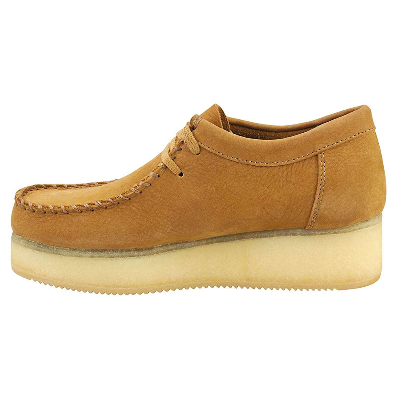 Clarks Originals Wallacraft Nubuck Leather Women's Shoes#color_oak