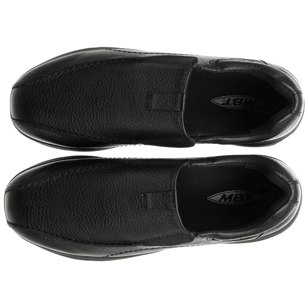 MBT Tabaka Leather Men's Slip-On Shoes#color_black