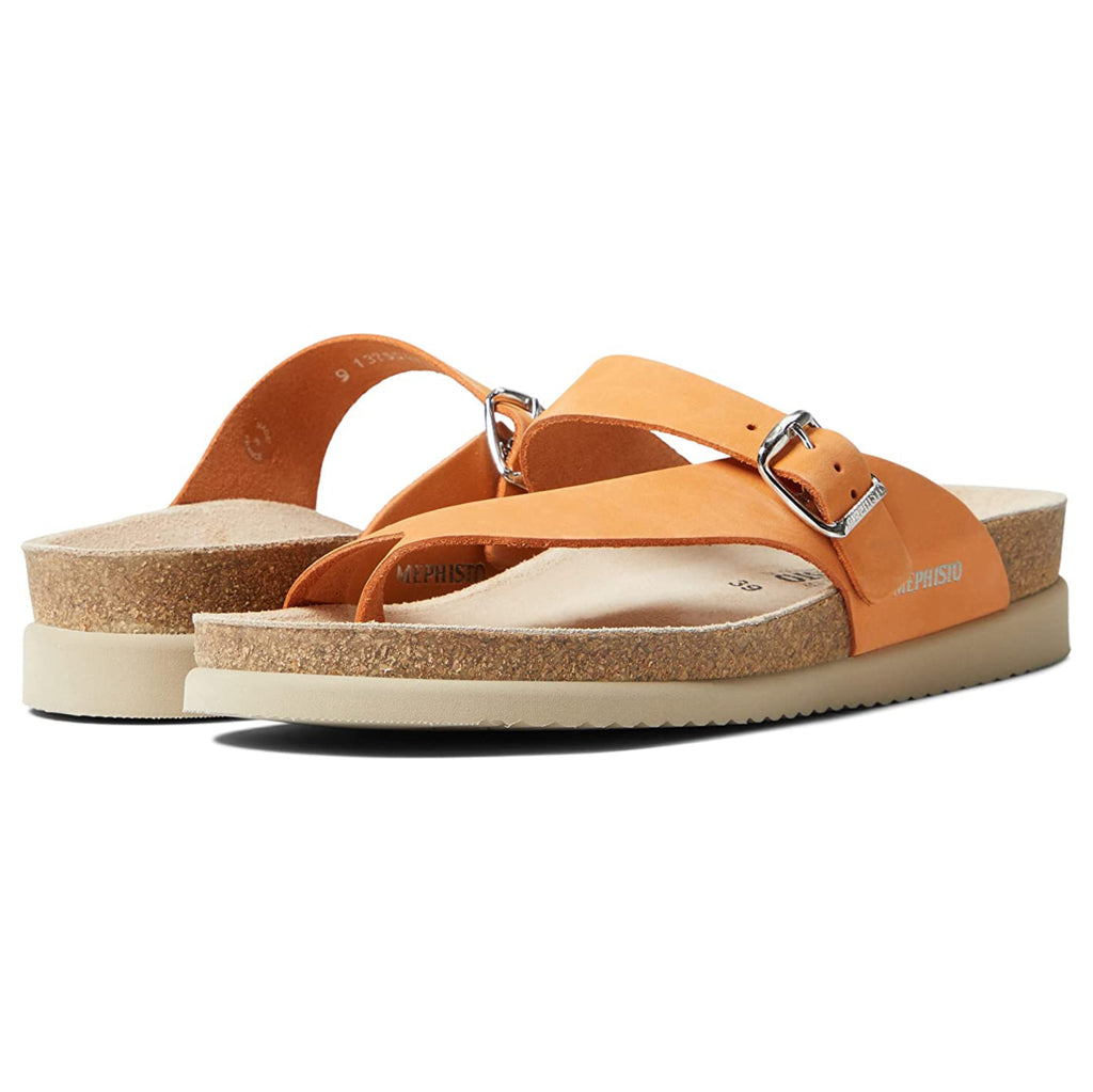 Mephisto Helen Leather Womens Sandals#color_orange