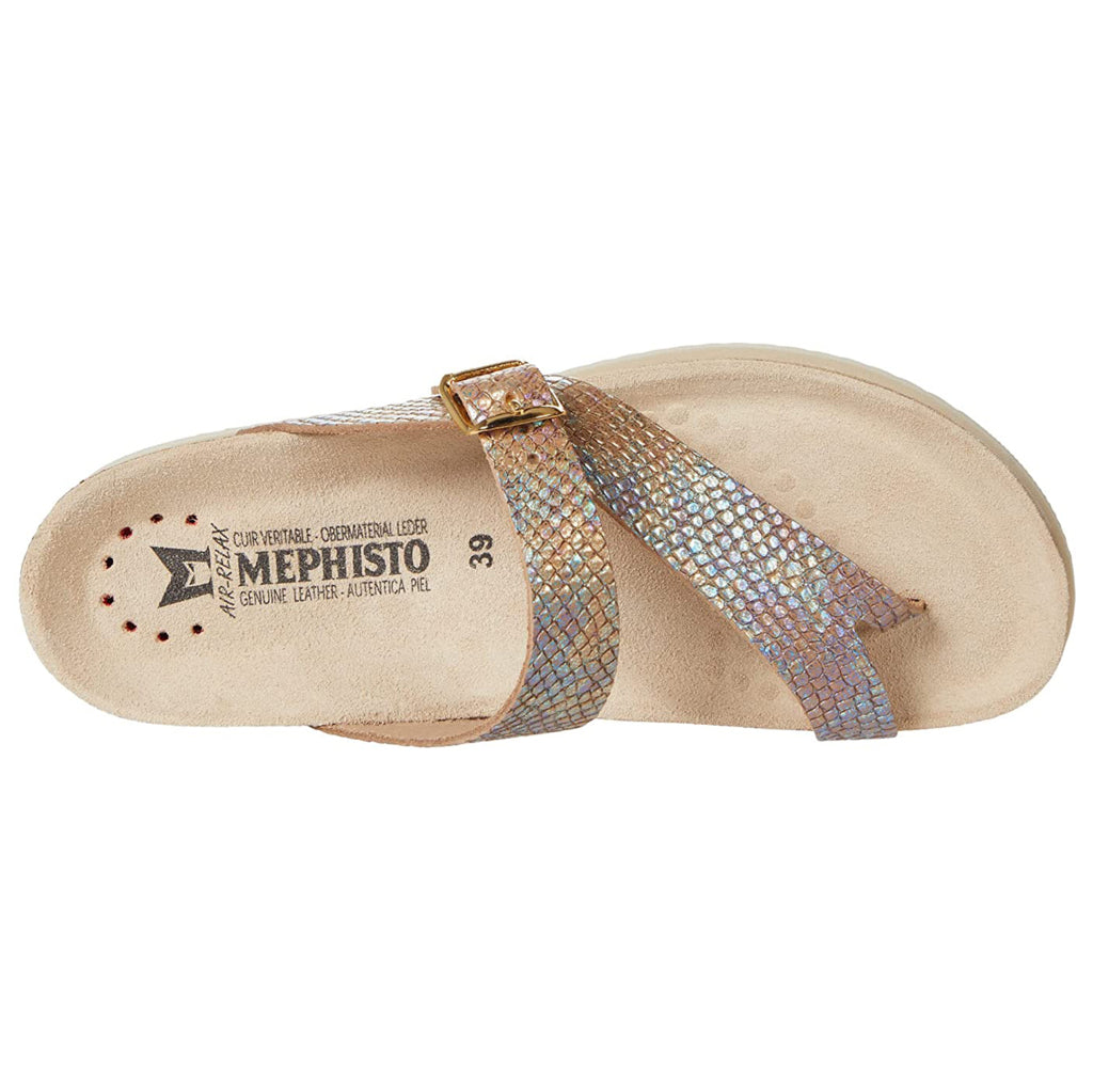 Mephisto Helen Leather Womens Sandals#color_multicoloured reptilia