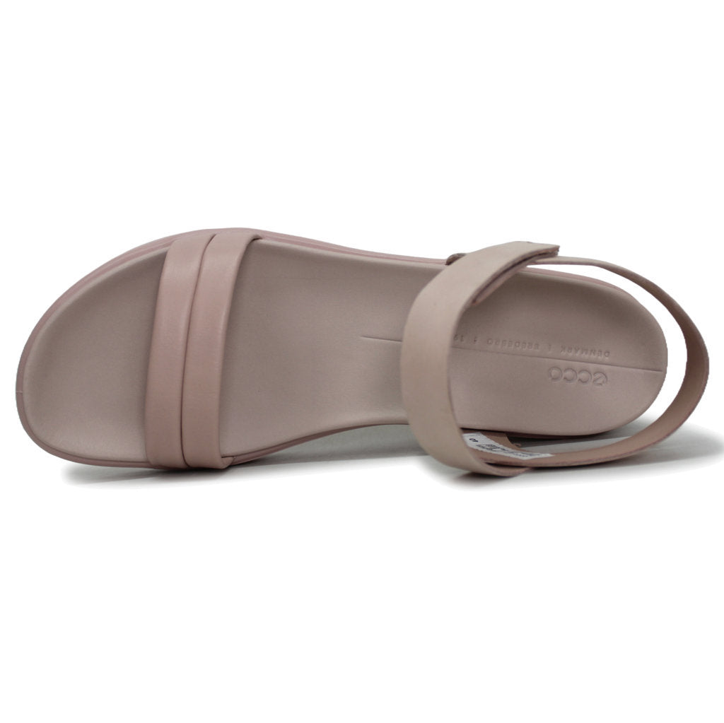 Ecco Flowt Wedge LX Leather Womens Sandals#color_rose dust