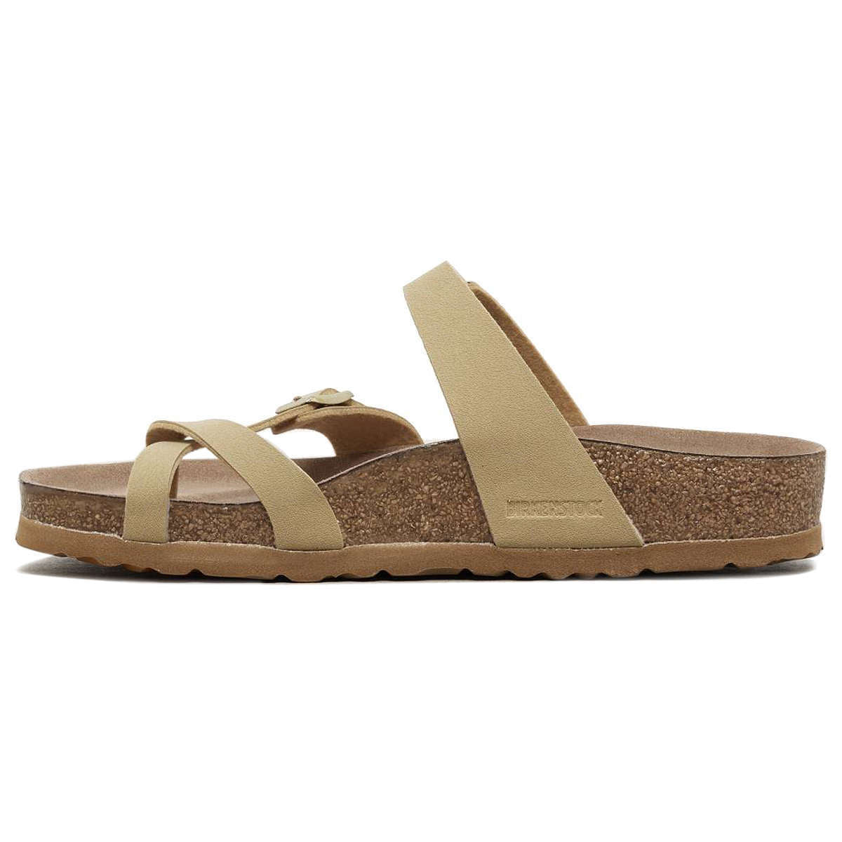 Birkenstock Mayari Birko-Flor Nubuck Unisex Sandals#color_latte cream