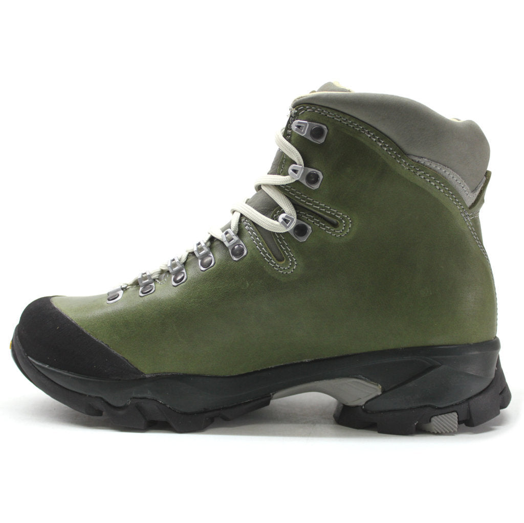 Zamberlan 1996 Vioz Lux GTX RR Leather Women's Waterproof Trekking Boots#color_waxed green