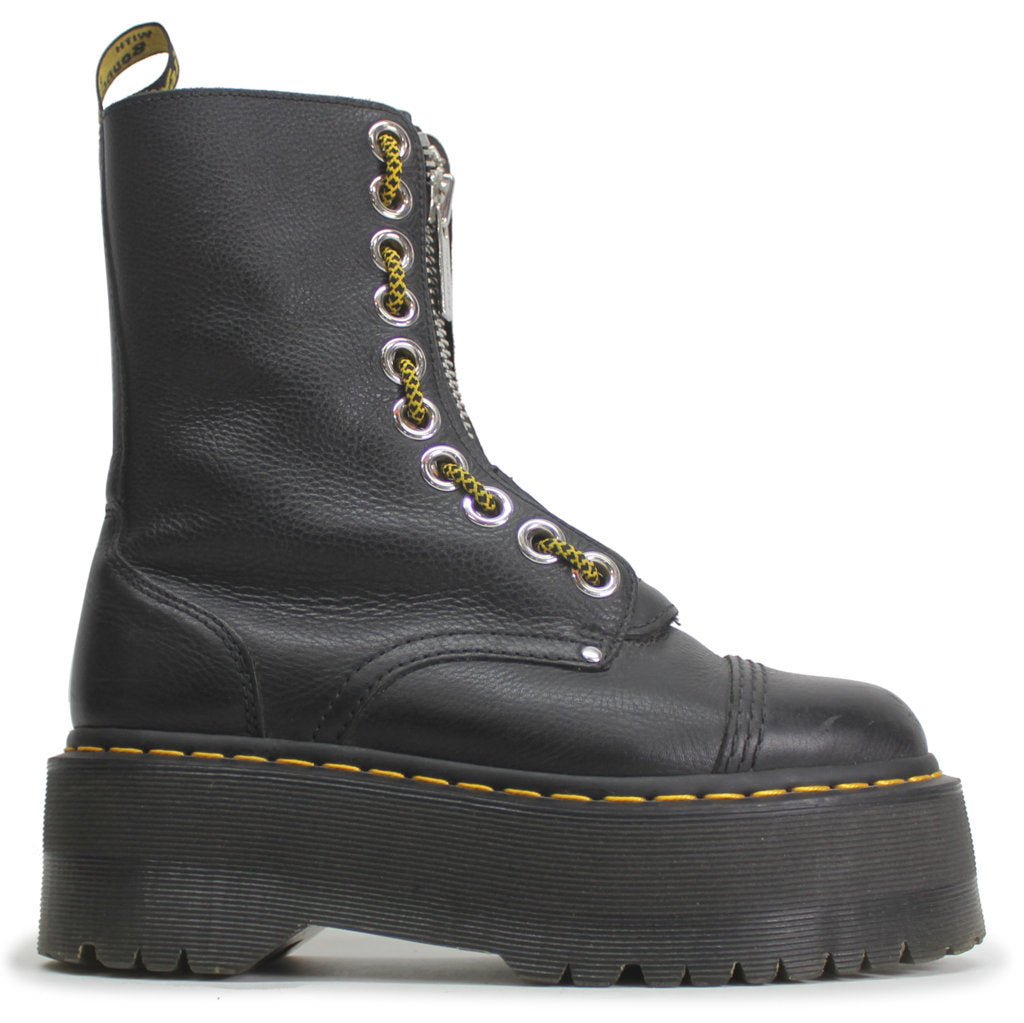 Dr. Martens Womens Boots Sinclair Hi Max Lace-Up Zip-Up Ankle Pisa Leather - UK 5