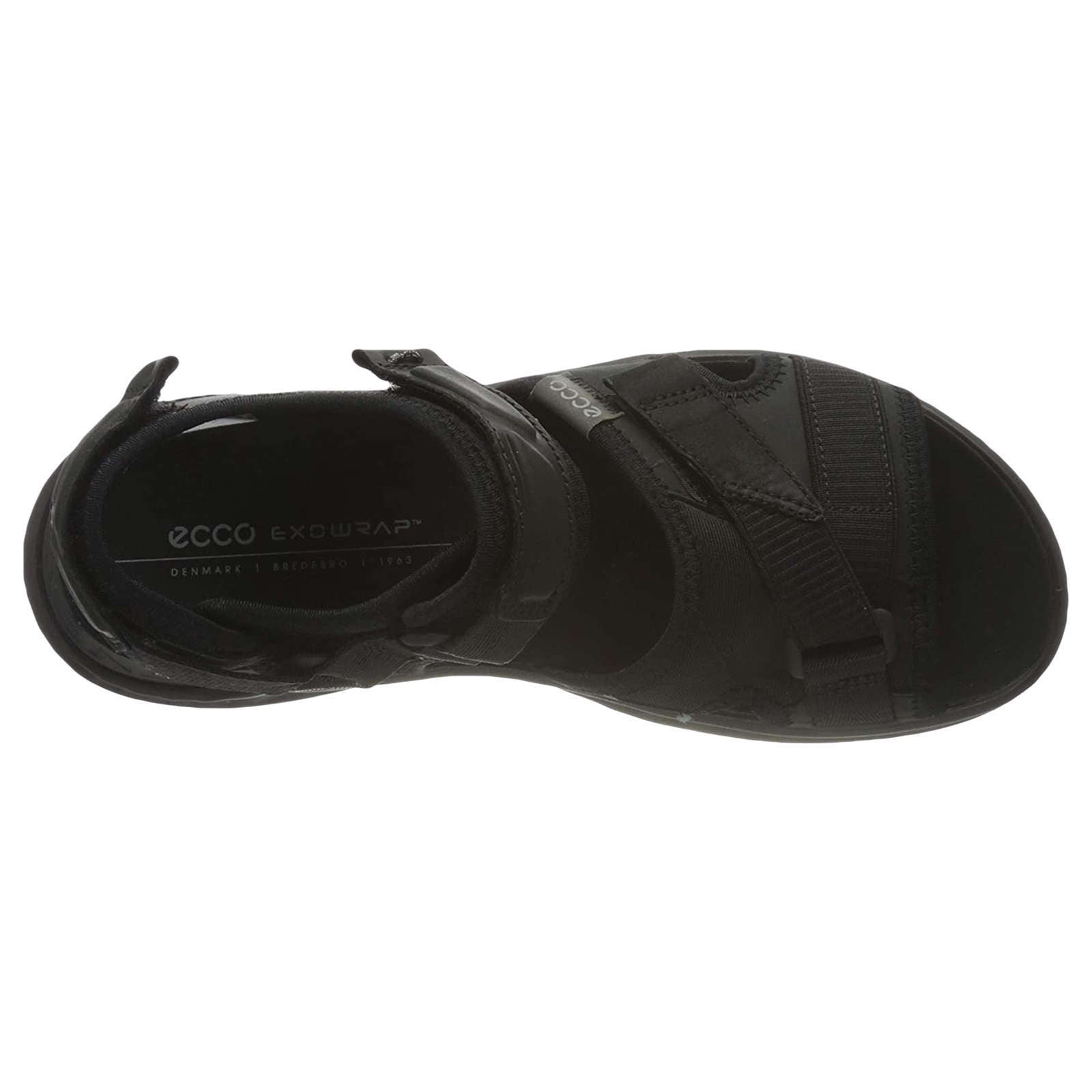Ecco Exowrap Nubuck Textile Womens Sandals#color_black