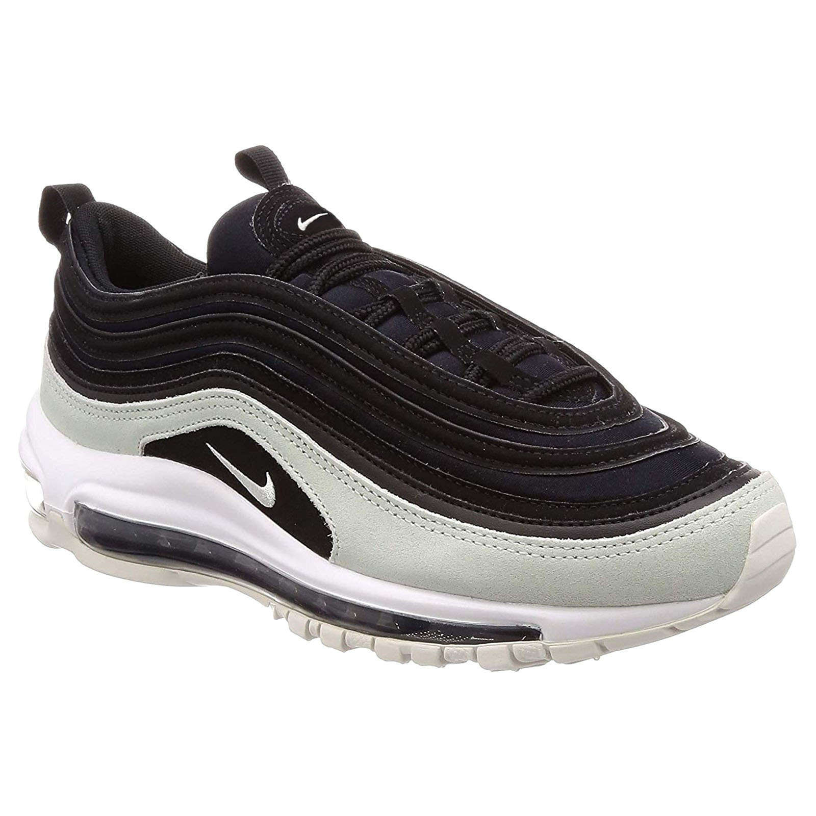 Nike Air Max 97 PRM Textile Leather Synthetic Women's Low-Top Trainers#color_black spuce aura