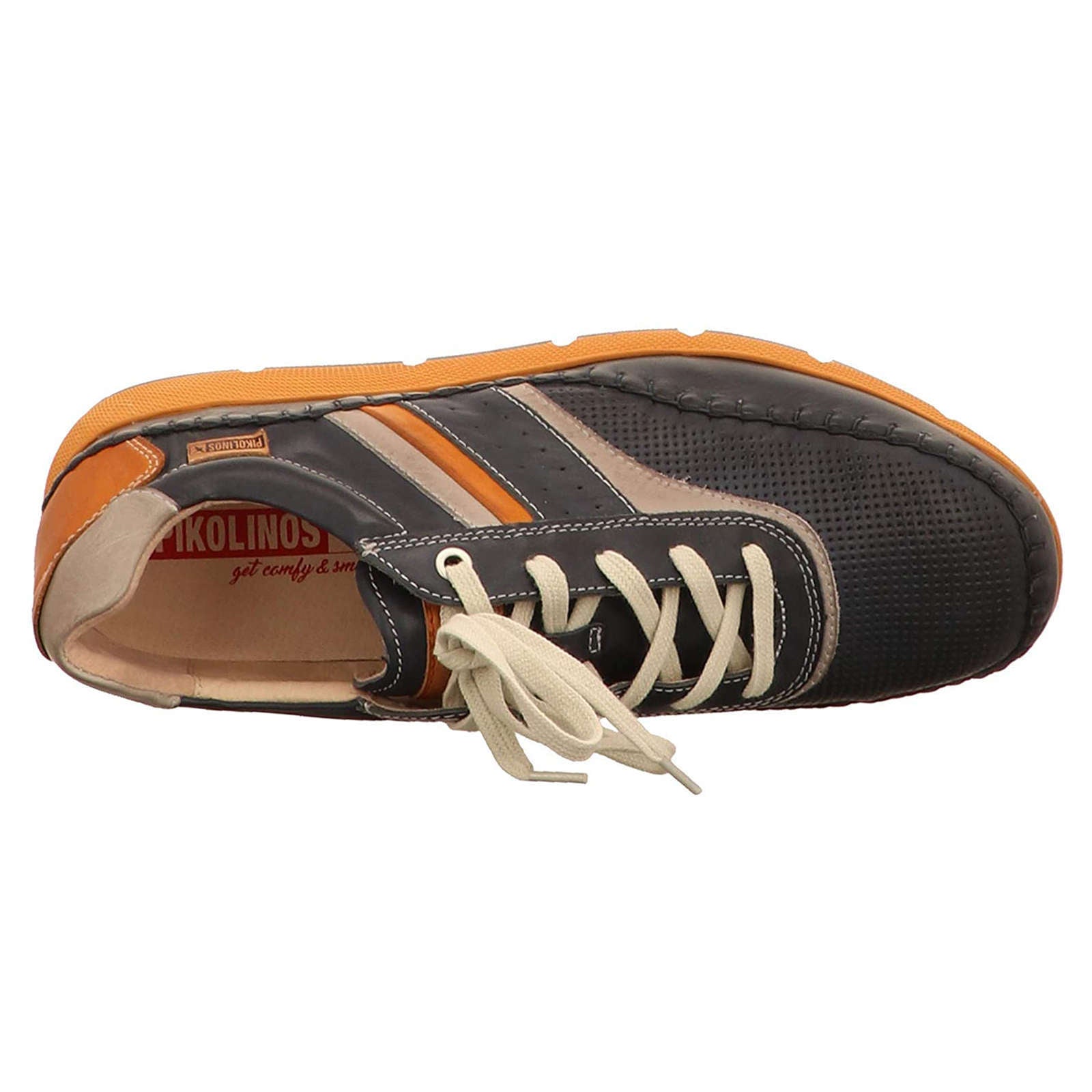 Pikolinos Fuencarral M4U Leather Mens Trainers#color_blue
