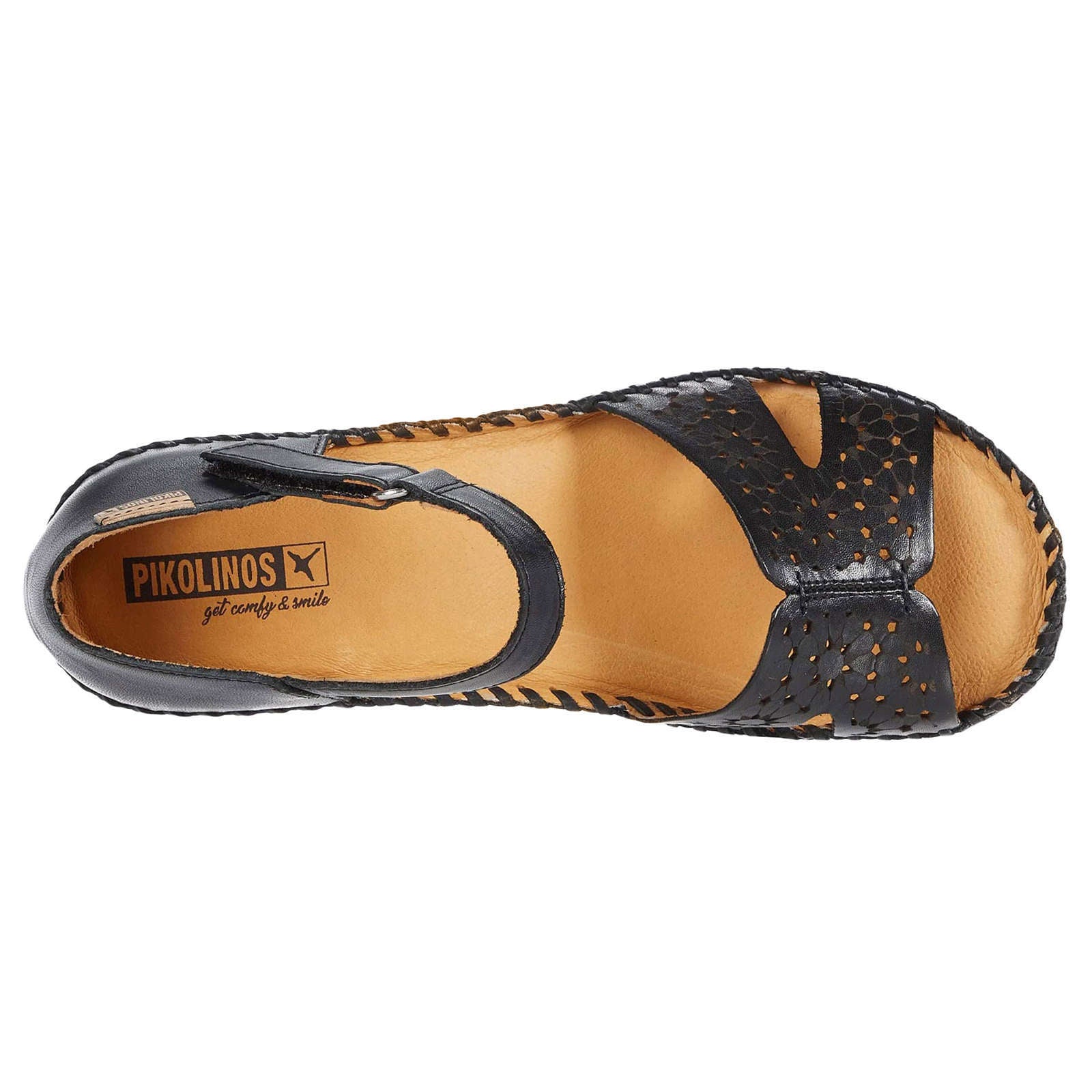 Pikolinos Margarita 943 Leather Womens Sandals#color_black