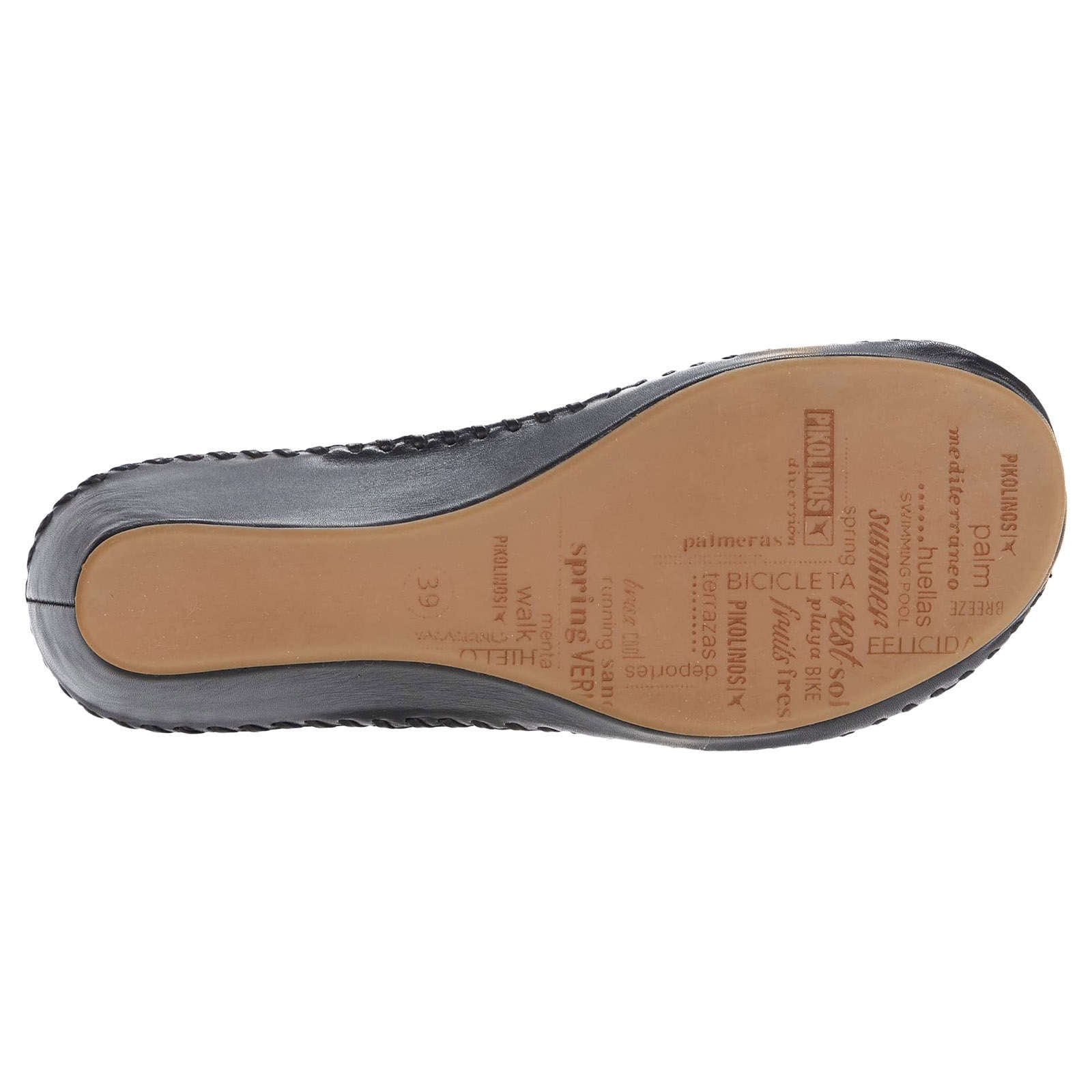 Pikolinos Margarita 943 Leather Womens Sandals#color_black