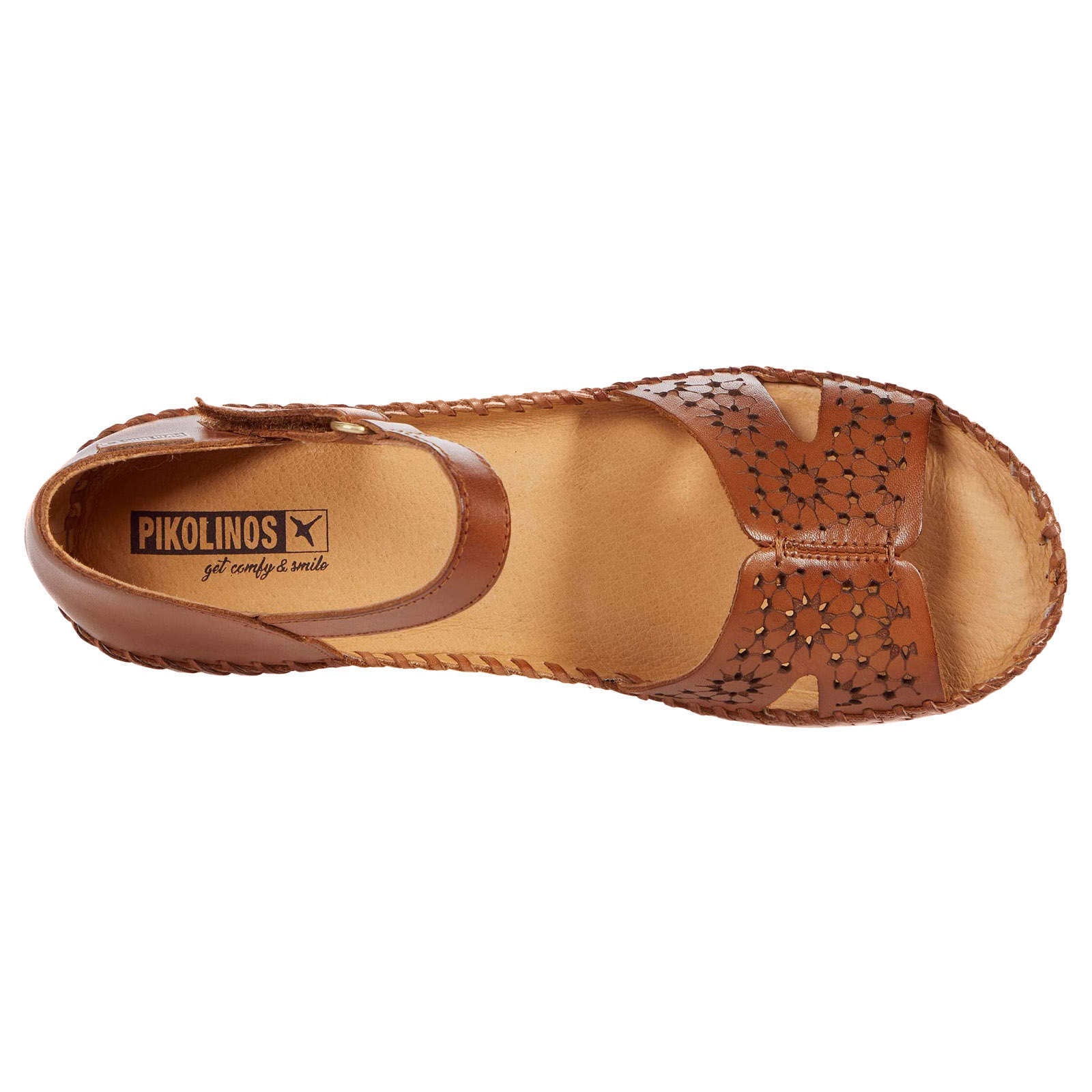 Pikolinos Margarita 943 Leather Womens Sandals#color_brandy