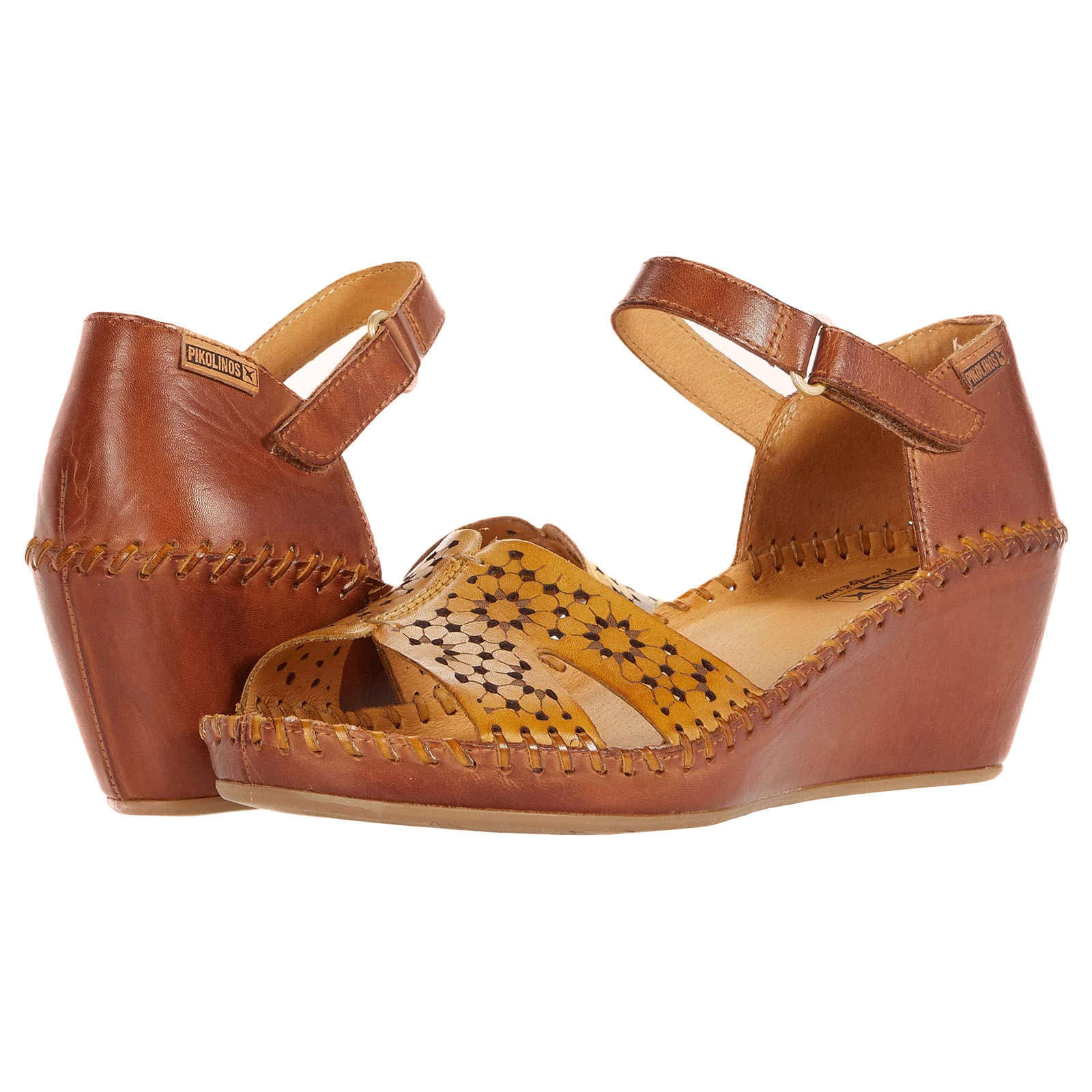 Pikolinos Margarita 943 Leather Womens Sandals#color_honey