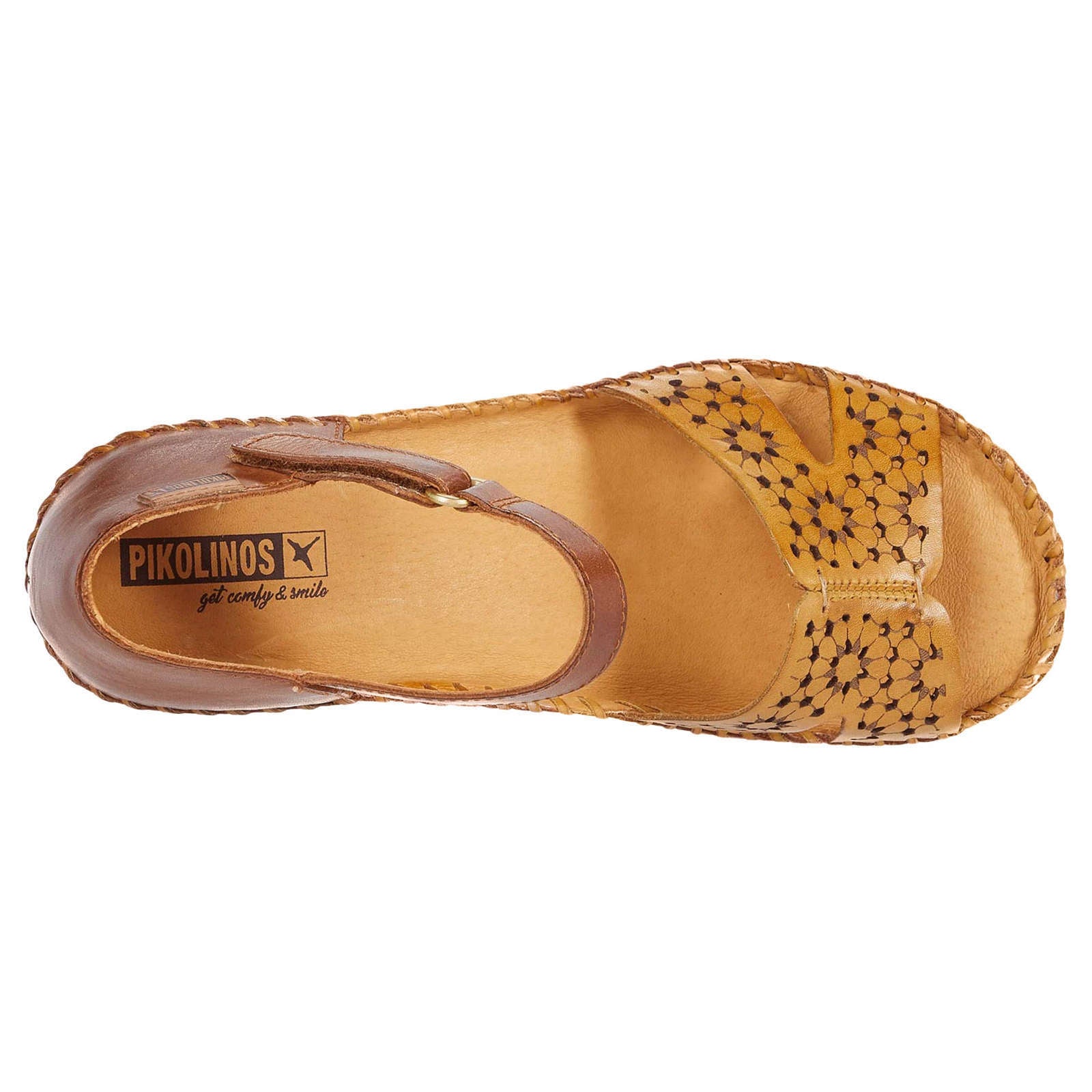 Pikolinos Margarita 943 Leather Womens Sandals#color_honey